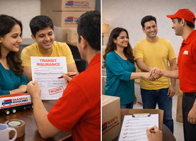 Transit insurance support and move completion